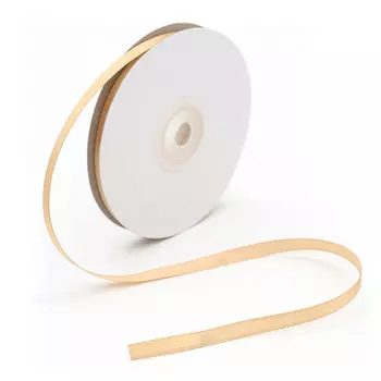 03 Лента атласная 6мм*32,9м (8008 золотисто-бежевый)