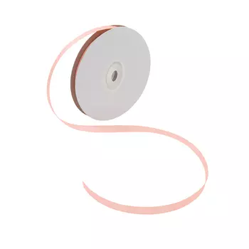 03 Лента атласная 6мм*32,9м (8025 яр. персиковый)