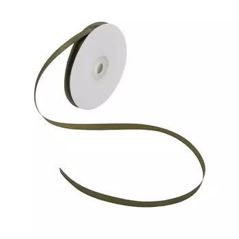 03 Лента атласная 6мм*32,9м (8085 хаки)