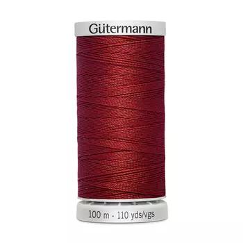 03 Нить Extra Strong M 782 суперкрепкая, 100м, 100% п/э Gutermann 724033 (221 красно-терракотовый)