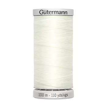 03 Нить Extra Strong M 782 суперкрепкая, 100м, 100% п/э Gutermann 724033 (111 айвори)