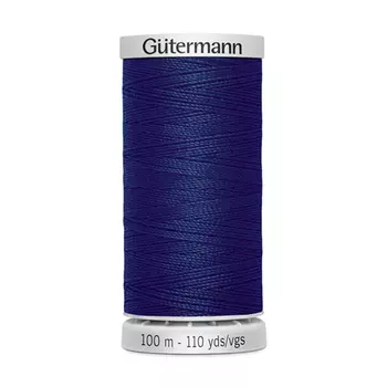 03 Нить Extra Strong M 782 суперкрепкая, 100м, 100% п/э Gutermann 724033 (339 т.чернильно-синий)