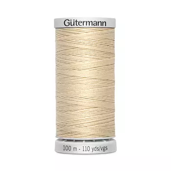 03 Нить Extra Strong M 782 суперкрепкая, 100м, 100% п/э Gutermann 724033 (414 св.кремово-бежевый)