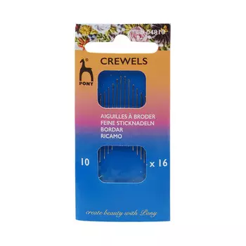 04810 Иглы для вышивания и бисера № 10, 16 шт PONY