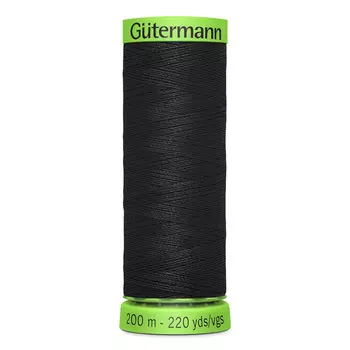 04 Нить Extra Fine 150 для особо деликатных тканей, 200м, 100% п/э Gutermann 744581 (000 черный)