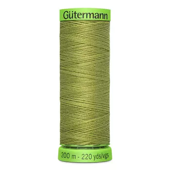 04 Нить Extra Fine 150 для особо деликатных тканей, 200м, 100% п/э Gutermann 744581 (582 зеленая горчица)