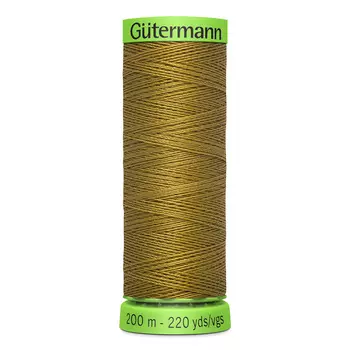 04 Нить Extra Fine 150 для особо деликатных тканей, 200м, 100% п/э Gutermann 744581 (886 коричневая горчица)
