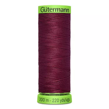 04 Нить Extra Fine 150 для особо деликатных тканей, 200м, 100% п/э Gutermann 744581 (375 красная слива)