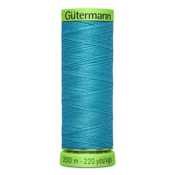 04 Нить Extra Fine 150 для особо деликатных тканей, 200м, 100% п/э Gutermann 744581 (332 насыщенный бирюзовый)