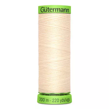 04 Нить Extra Fine 150 для особо деликатных тканей, 200м, 100% п/э Gutermann 744581 (414 св.кремово-бежевый)
