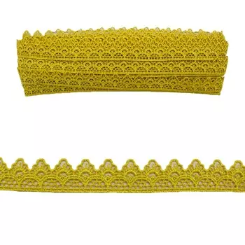 0575-1059 Кружево вязаное, 2 см*13,71 м (А518 желтый)
