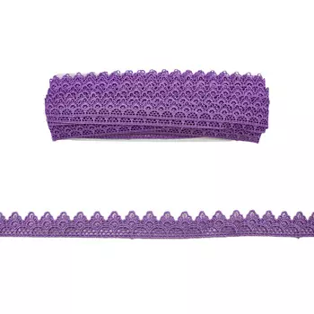 0575-1059 Кружево вязаное, 2 см*13,71 м (А646 сиреневый)