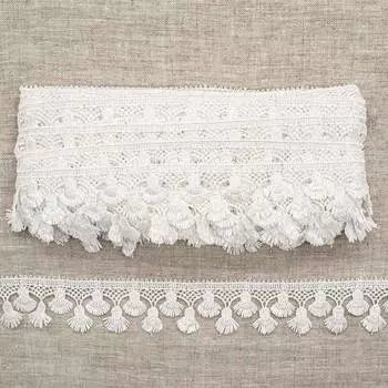 0575-1744 Кружево вязаное, 3 см*13,71 м (А501 молочный)