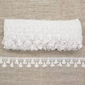 0575-1744 Кружево вязаное, 3 см*13,71 м (белый)