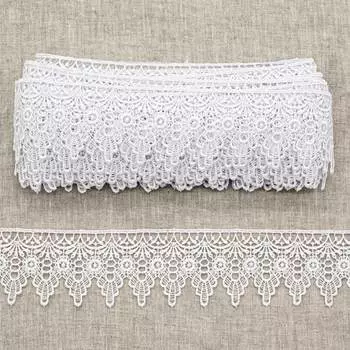 0575-3007 Кружево вязаное, 6,3 см*13,71 м (белый)