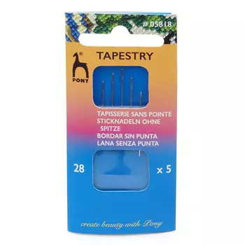 05818 Иглы для гобеленовых и трикотажных тканей № 28, 5 шт PONY