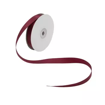 05 Лента атласная 1,2см*32,9м (8060 т. бордовый)