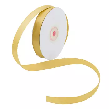 05 Лента атласная 1,2см*32,9м (8008 золотисто-бежевый)