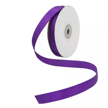 05 Лента атласная 1,2см*32,9м (8122 фиолетовый)