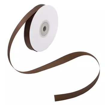 05 Лента атласная 1,2см*32,9м (8135/3138 т.коричневый)