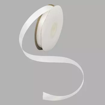 05 Лента атласная 1,2см*32,9м (8001/3001 белый)