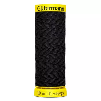 08 Нить Elastic эластичная для сборок и рюшей, 10м, п/э\п/у Gutermann 744557 (4017)