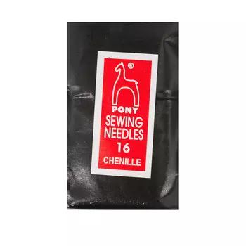 06154 Иглы для синели, глади №16 (25 шт) PONY
