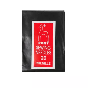 06158 Иглы для синели, глади №20 (25 шт) PONY
