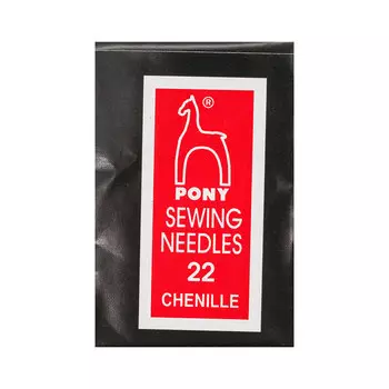 06160 Иглы для синели, глади №22 (25 шт) PONY