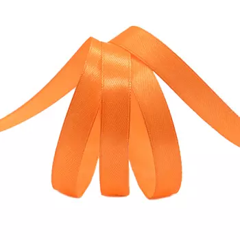 06 Лента атласная 1,2см*27,4м (6075 (яр.оранжевый 8027))