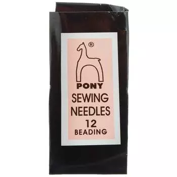 07103 Иглы для бисера № 12, 25 шт PONY