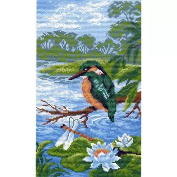 0754 Канва с рисунком Матренин посад 'На пруду' 24*35см
