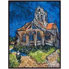 07.019 Набор для вышивания Палитра ' Церковь в Овере'20х27 см
