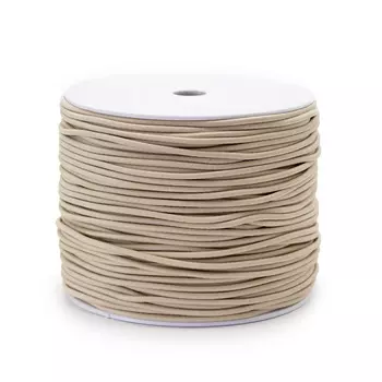 07-3039 Шнур-резинка эластич. 2,5мм*100м ГР (31 экрю)