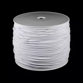 07-3039 Шнур-резинка эластич. 2,5мм*100м ГР (01 белый)