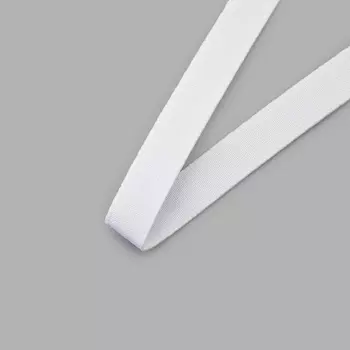 07-3041 Резинка обувная 15мм вязаная (белый)