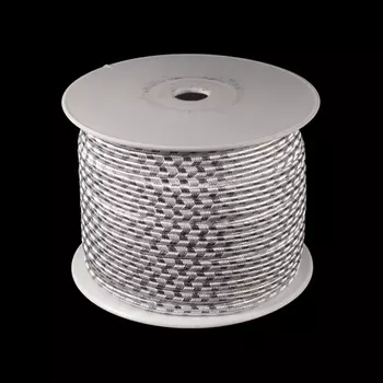 07-4047 Шнур-сутаж 4мм*50м ГР (01/сер белый/серебро)