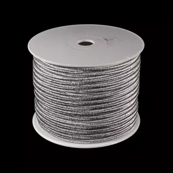 07-4048 Шнур-сутаж с люрексом 4мм *50м ГР (06 св.сер)