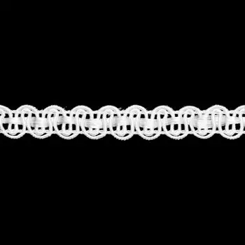 07-8021 Тесьма 8мм *40м (01 белый)