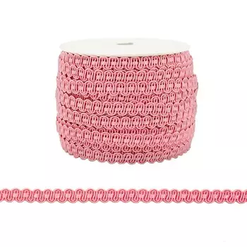 07-8021 Тесьма 8мм *40м (08 розовый)