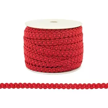 07-8021 Тесьма 8мм *40м (13 красный)