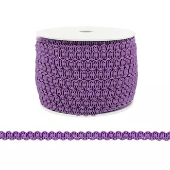 07-8021 Тесьма 8мм *40м (30 фиолетовый)