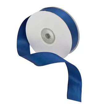 07 Лента атласная 2,5см*32,9м (8112/3165 т.синий)