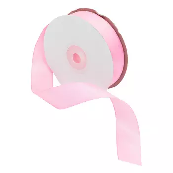 07 Лента атласная 2,5см*32,9м (8039 яр. розовый)