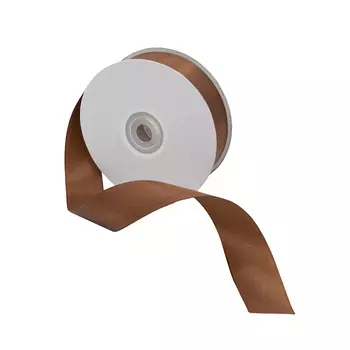 07 Лента атласная 2,5см*32,9м (8134/3134 коричневый)