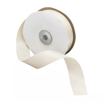 07 Лента атласная 2,5см*32,9м (8125 св.бежевый)