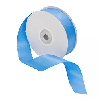 07 Лента атласная 2,5см*32,9м (8105 голубой)