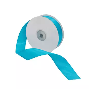 07 Лента атласная 2,5см*32,9м (8097 морская волна)