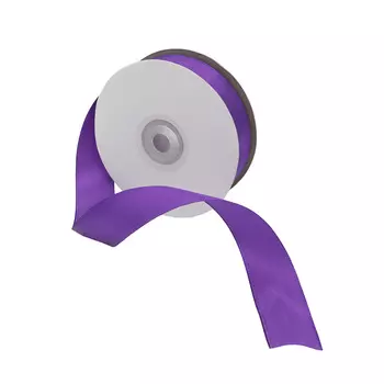 07 Лента атласная 2,5см*32,9м (8122 фиолетовый)