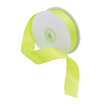 07 Лента атласная 2,5см*32,9м (8078 яр.фисташковый)